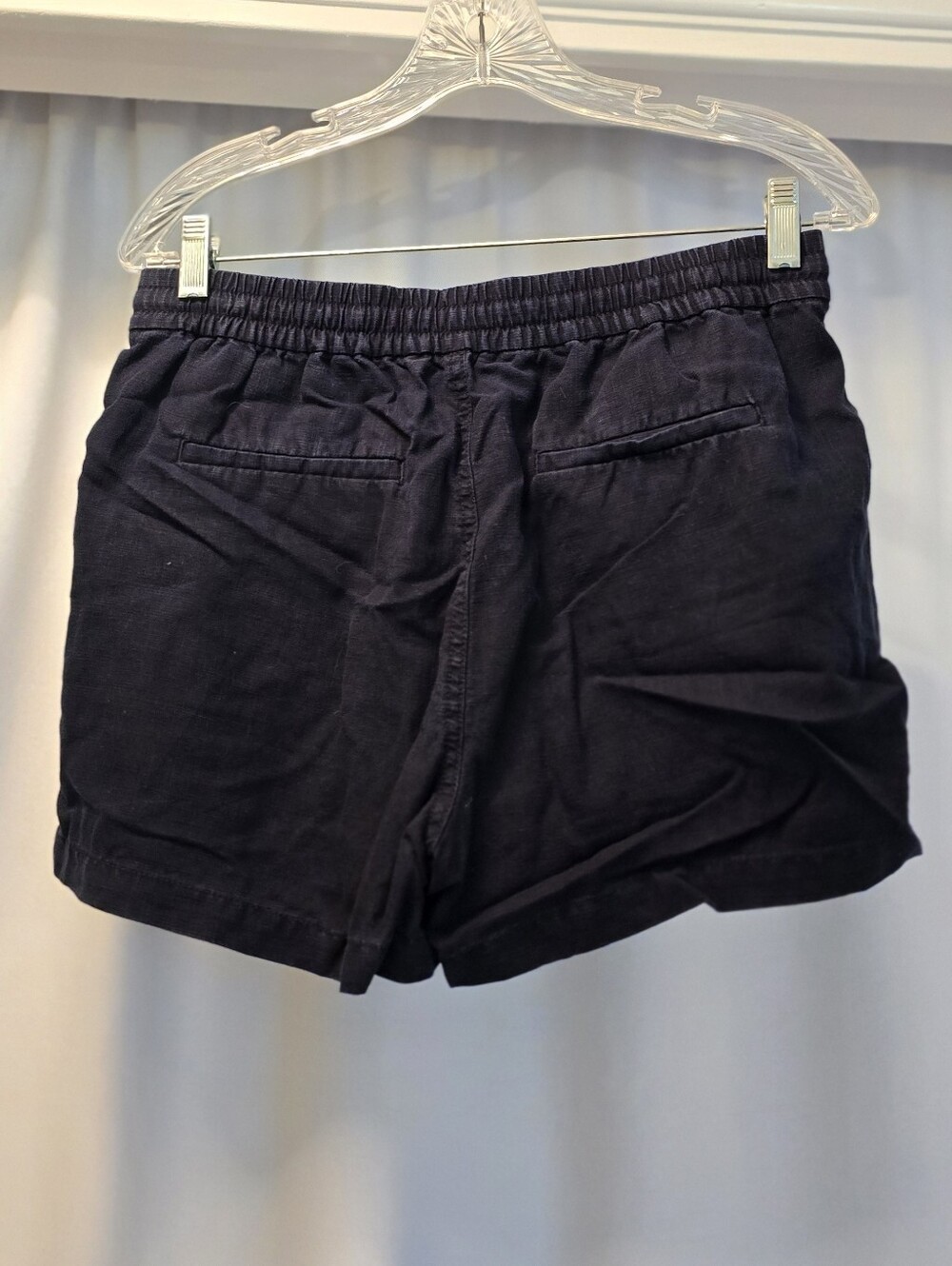 Point Sur Seaside Linen Shorts Navy S - Picture 3 of 4